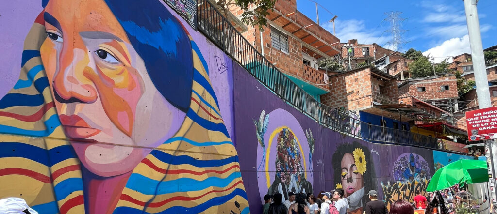 mural in Colombia